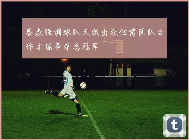 泰森强调球队天赋出众但需团队合作才能争夺总冠军